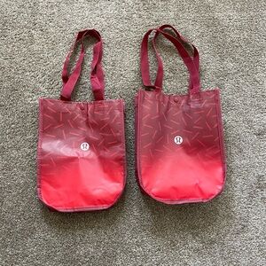 Lululemon - Set of 2 Mini Red bags